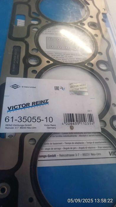 Прокладка ГБЦ 613505510 Victor Reinz