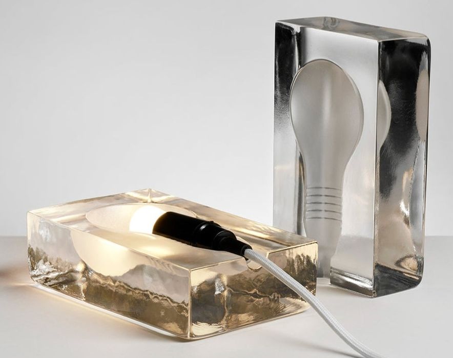 Candeeiro de vidro Block Lamp of Design House of Stockholm