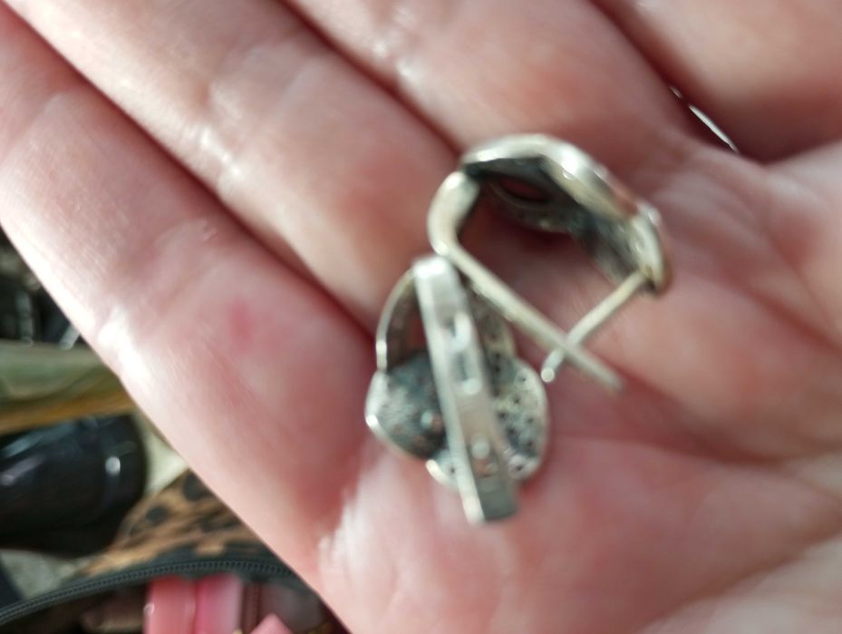 Шикарні сяючі сережки зі срібла та безлічі білих фіанітів,Україна