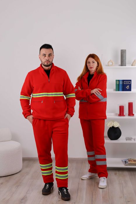 Флісова кофта ЕМД чоловіча| медична кофта утеплена ЕМД жіноча