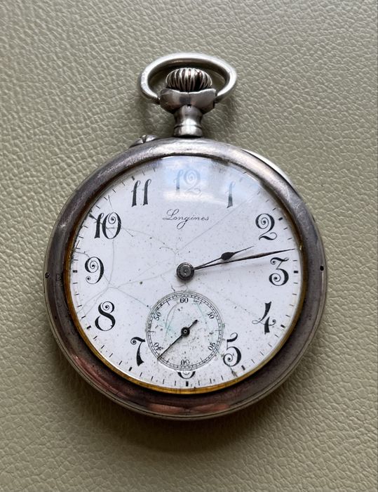 Срібний годинник часы Longines