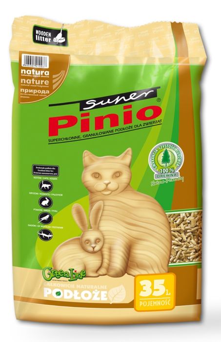 Super Pinio 35L natiralny drewniany żwirek dla gryzoni I królików