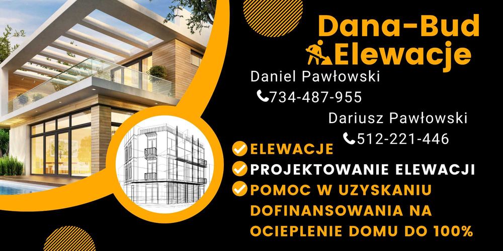 Ocieplenia, Elewacje