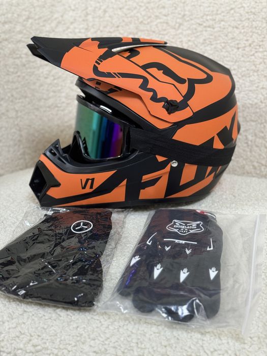 +3 Прдарунки Шлеми для Мотокросс Квадроцикл Вело Спорт DOT