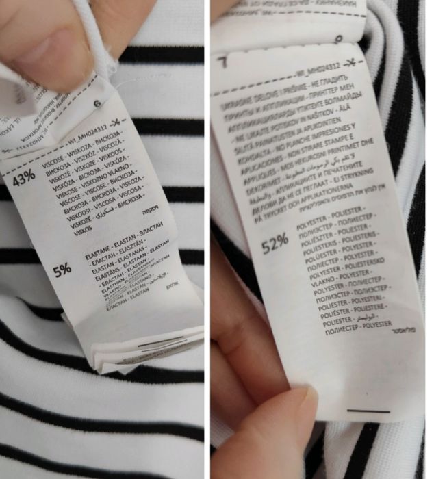 Bluzka w paski Mohito xS 34 lekka bluza z wiskozą longsleeve basic
