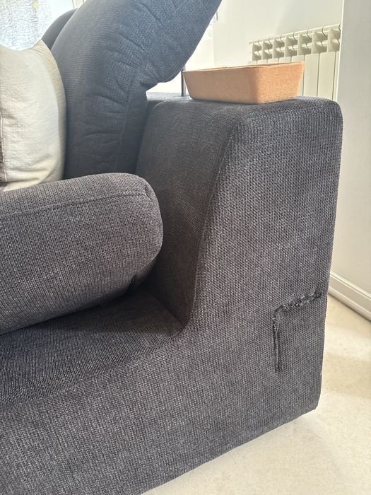 Sofá de canto com cama 5 lugares conforama BARI XXL