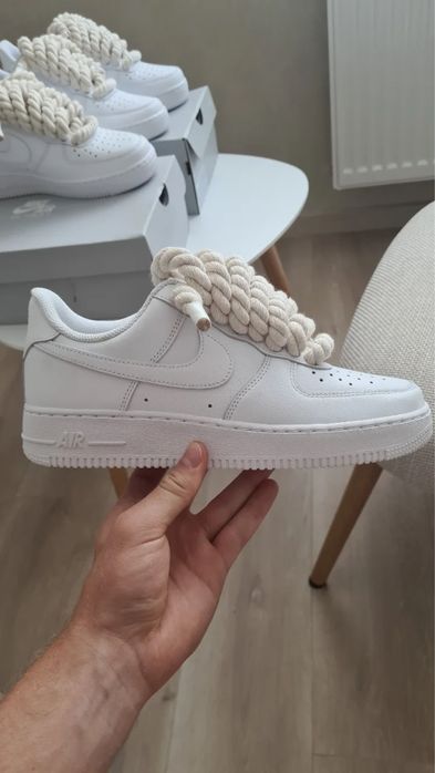 Original 38,39,40,41,42,43,44,45 Nike air force 1 rope laces white