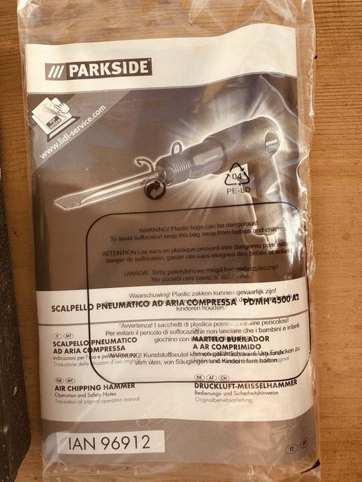 Martelo pneumatico Parkside