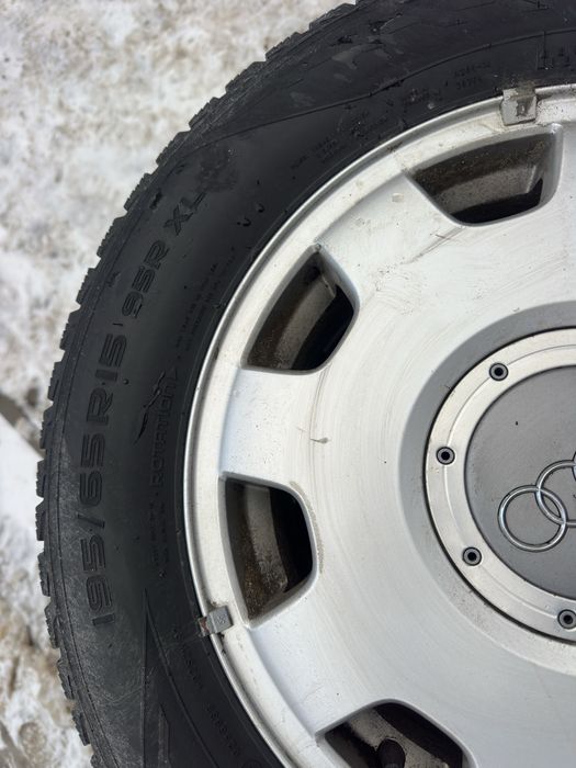 Диски, титани r15 audi 5*112 резина 195/65/15 зима