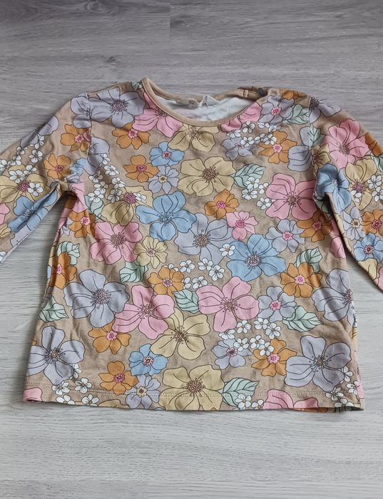 Bluzka w kwiaty H&M rozm. 134/140 (100% bawełna)