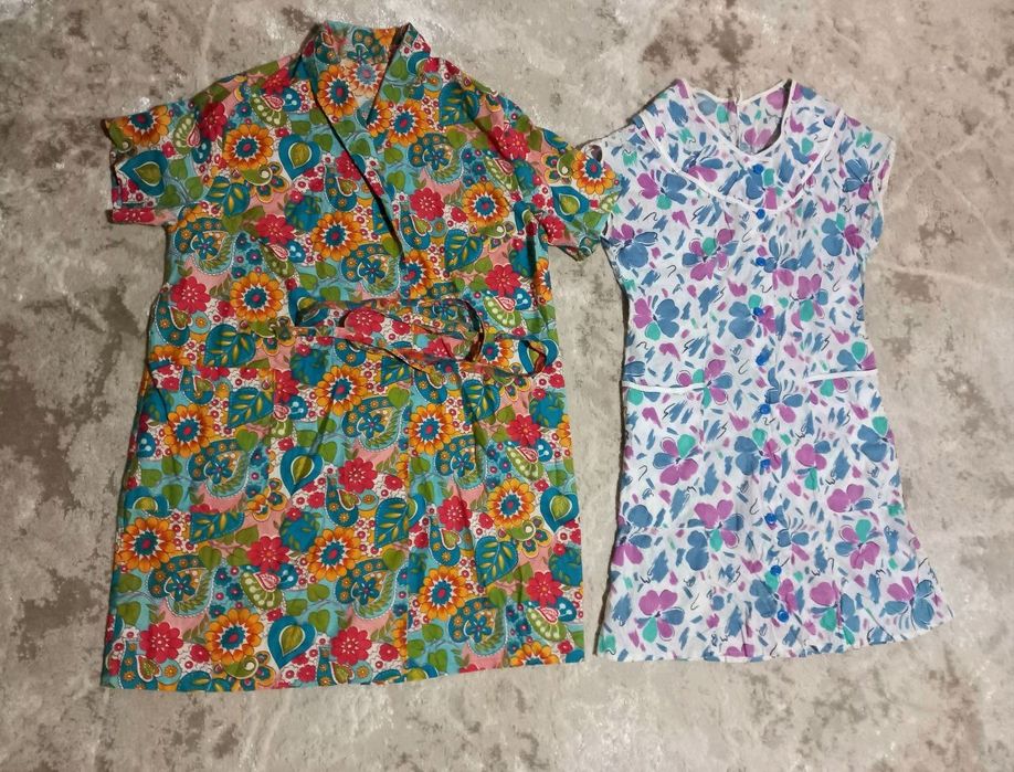 Халат жіночий хлопок бавовняний СРСР СССР літній демісезонний