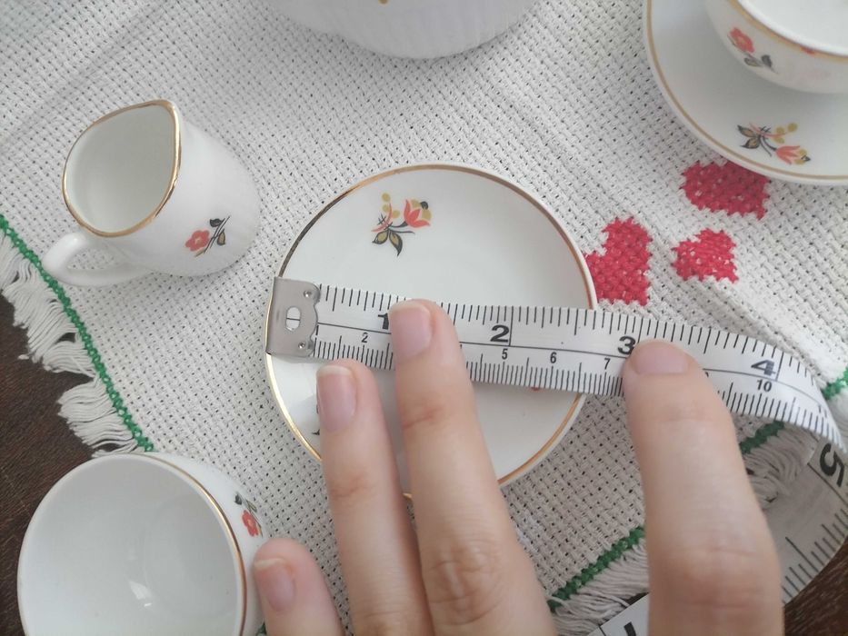 Miniatura serviço de chá vista alegre
