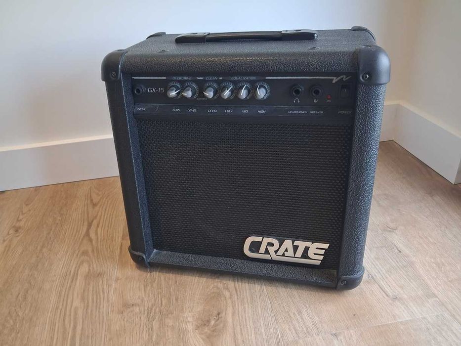 Amplificador Crate GX-15 + Cabo de 10m – Excelente Estado