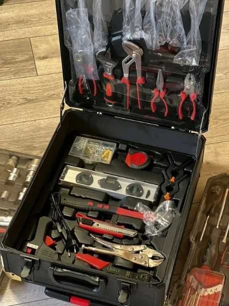 АКЦІЯ! Проф набір інструмент хром-ванадій 408 тріскачка 14кг СТО Німеч