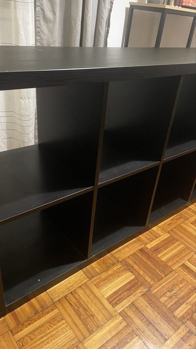 Estante 8 cubos Kallax Ikea Preta