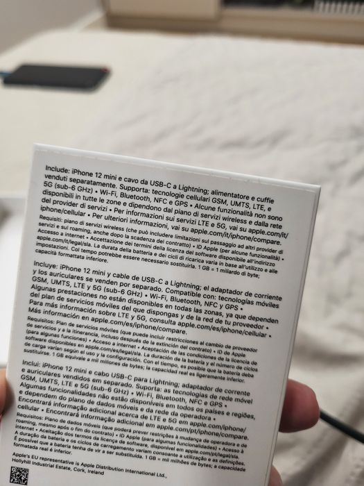 Iphone 12, mini preto, 128gb novo, na caixa