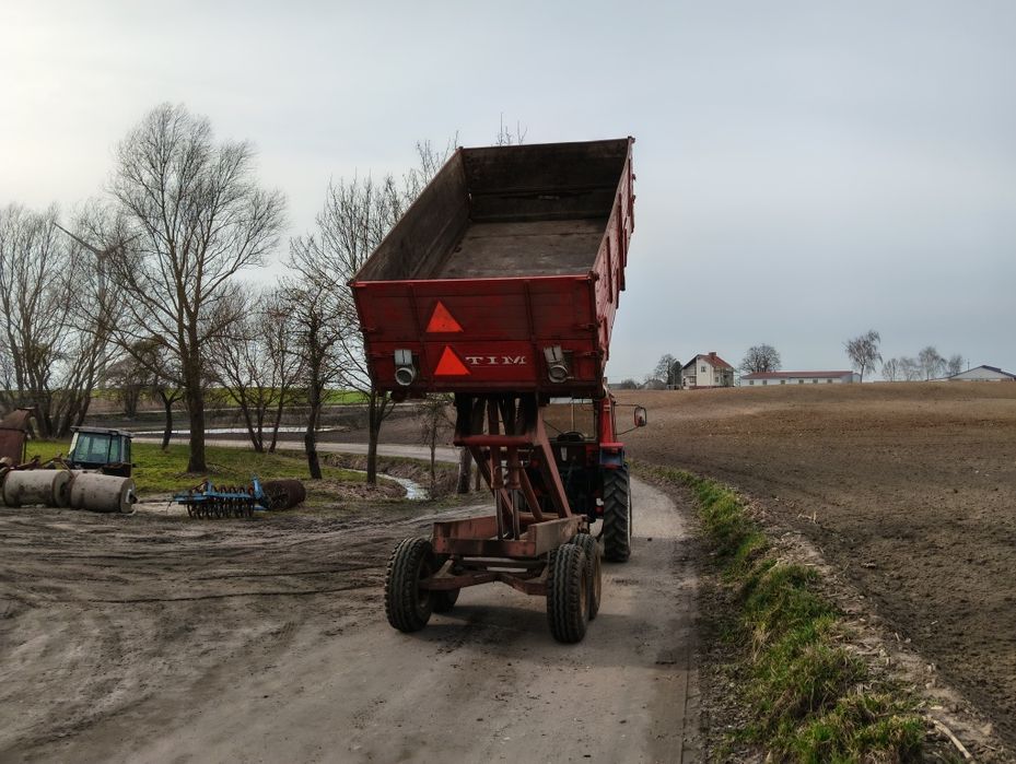 Przyczepa na tandemie TIM 7.4t wysoki wywrot