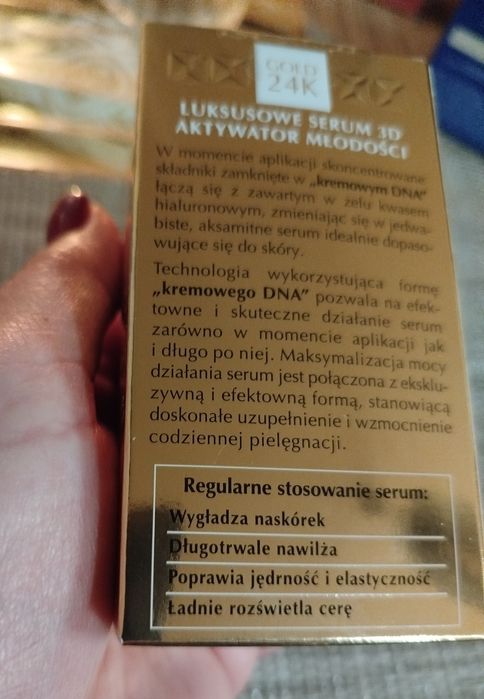 Serum 3D Dermika Luxory Gold24K Nowy