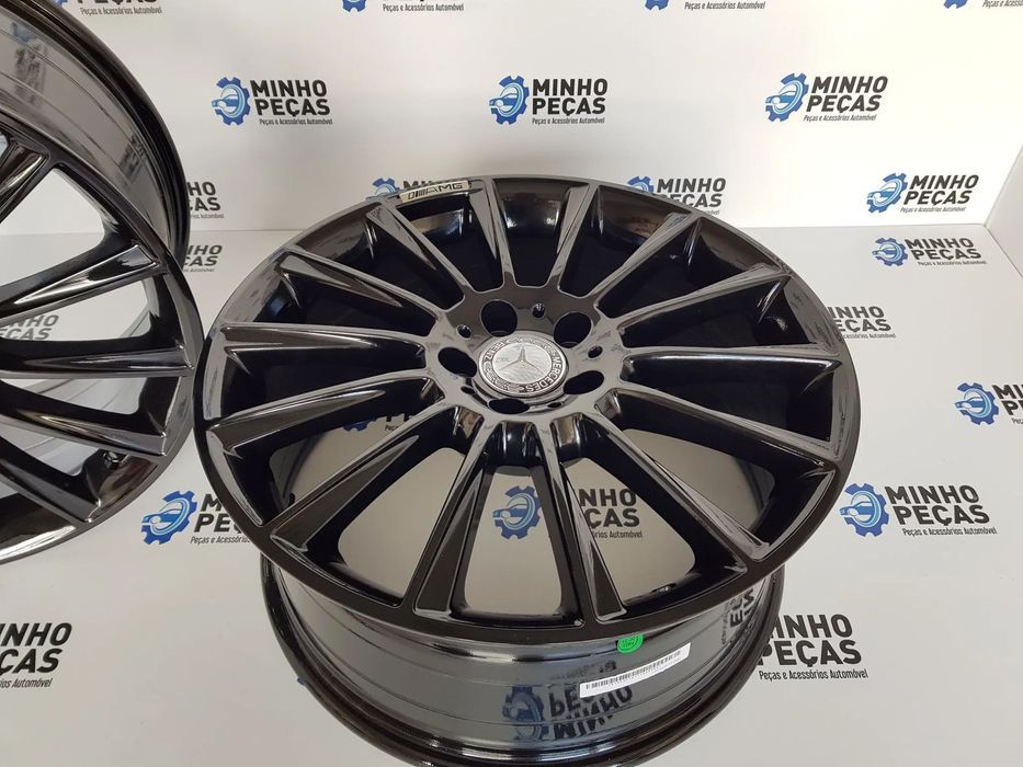 Jantes Mercedes (C63) AMG Turbine em 18 Preto Brilho