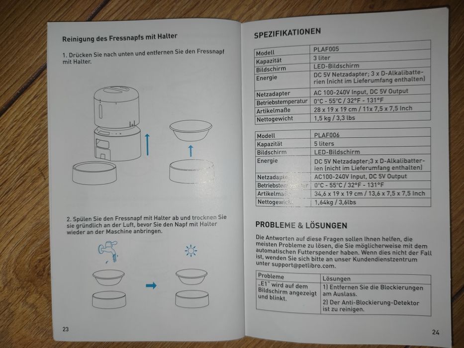 Автоматична годівниця для домашніх тварин Petlibro