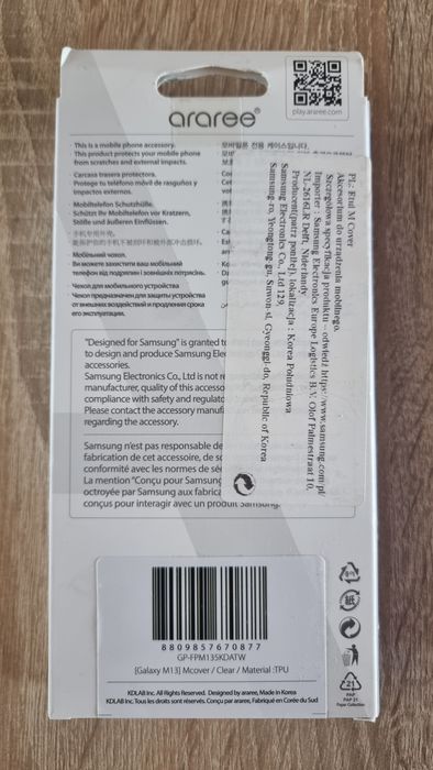 Etui Samsung Galaxy M13 M Cover Clear Araree GP-FPM135KDATW