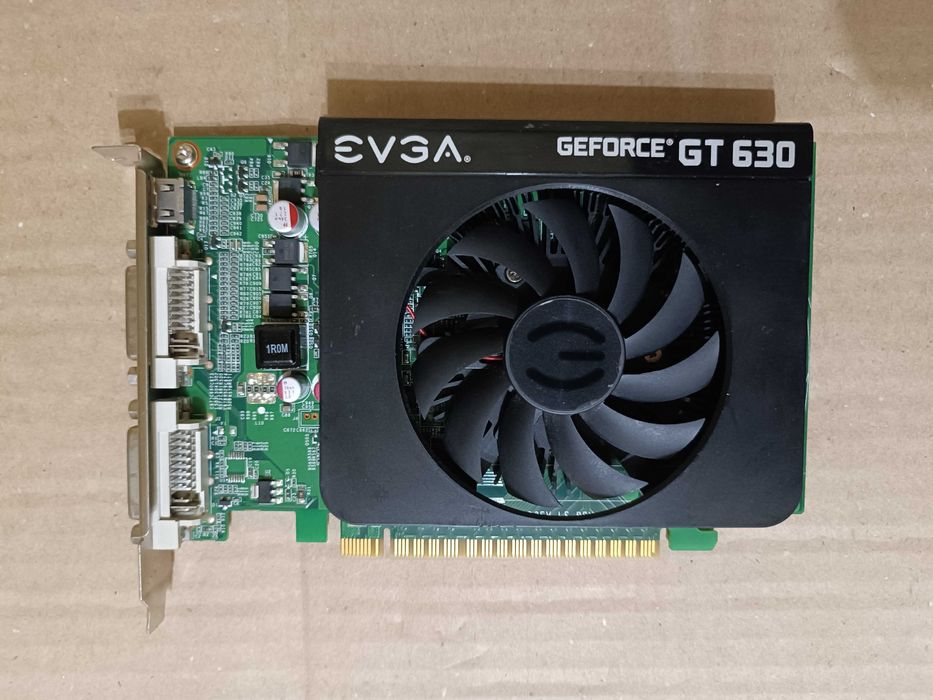 Рабочая видеокарта GF GT630 2GB GDDR3 EVGA (02G-P3-2639-KR)