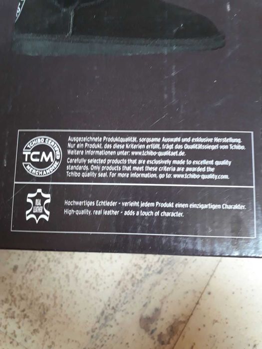 Buty zimowe typu saszki Tchibo czarne roz 39