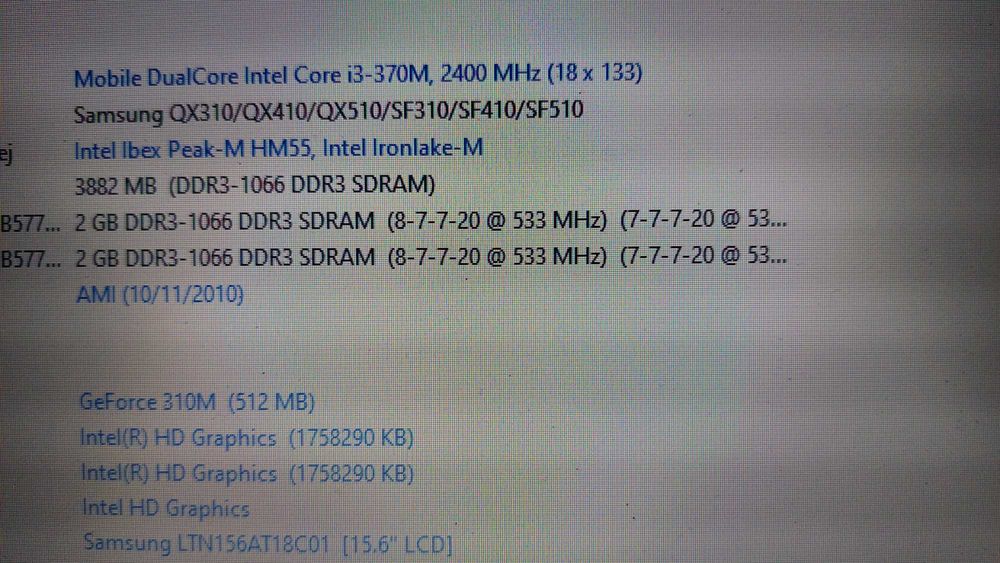 laptop Samsung NP-SF510