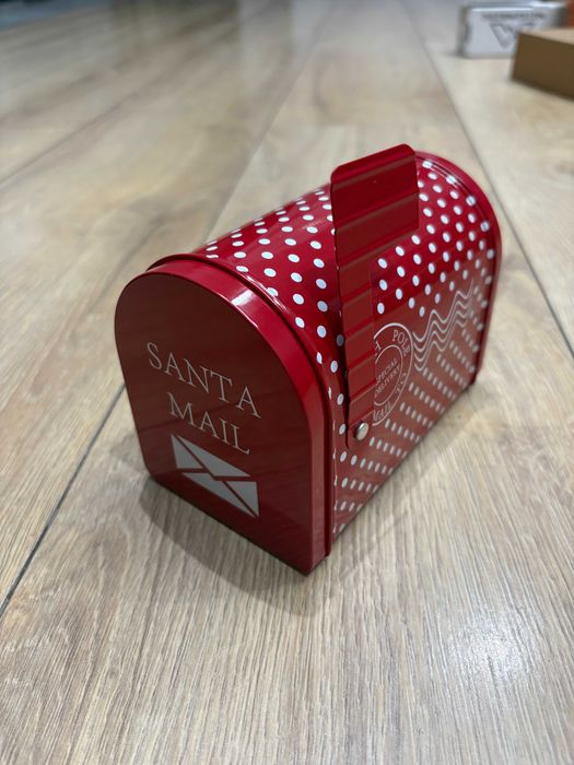 Świąteczna Skrzynka Pocztowa – Skrzynka na Listy, Dekoracyjna Puszka