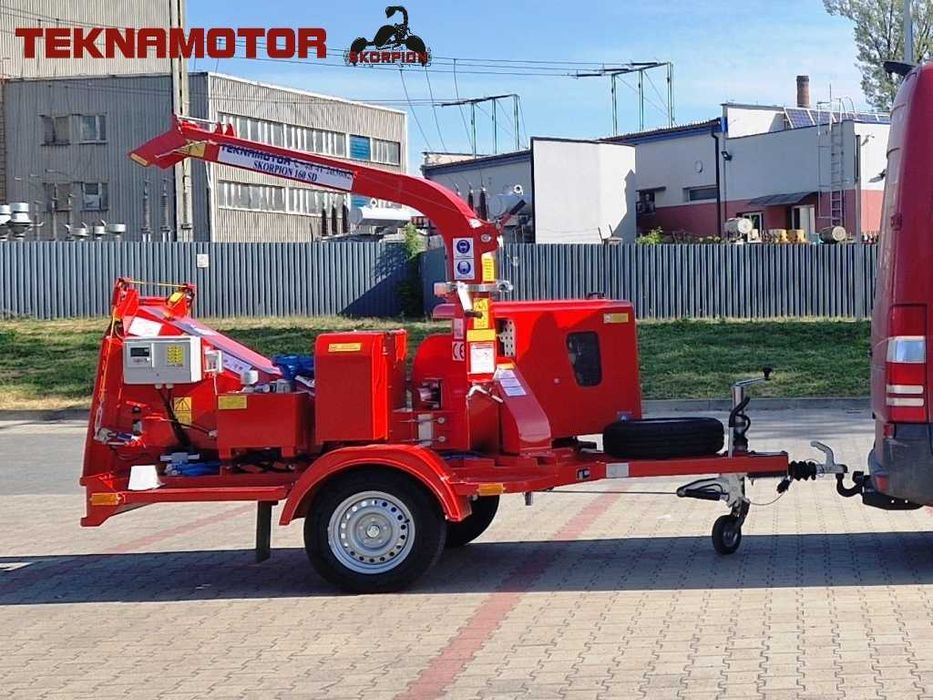 Najpopularniejszy mobilny rębak tarczowy Skorpion 160 SD - Teknamotor