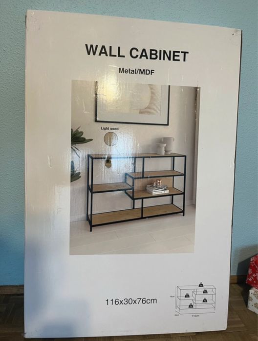 Szafka ścienna / regał w stylu loft (Metal/MDF)