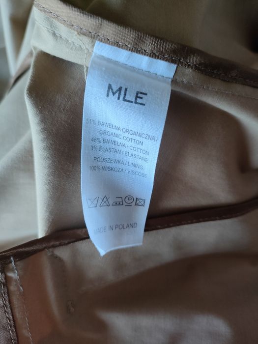 Trencz krótki MLE bawełna beż 36 S Kasia Tusk
