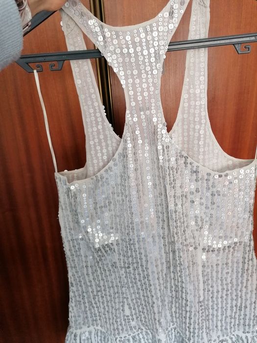 Túnica/ vestido com lantejoulas