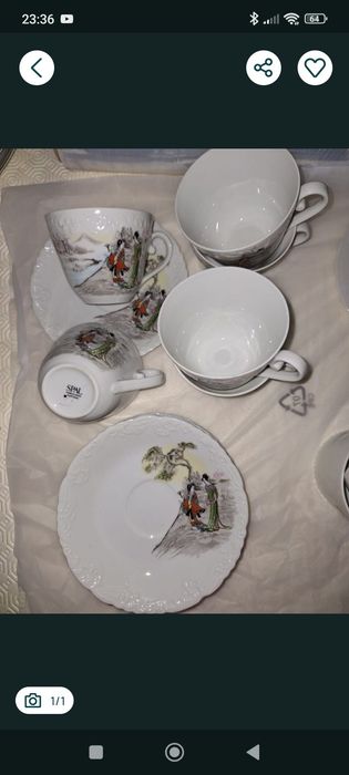 Serviço de louça de jantar em porcelana da Spal completo. Novo