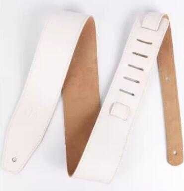 Pas do gitary SOLDIER STP-GL-014 biały - skórzany pasek gitarowy