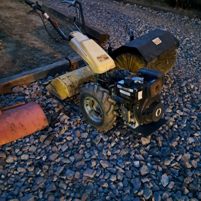 Traktorek jednoosiowy z osprzętem diesel pro trac Texas