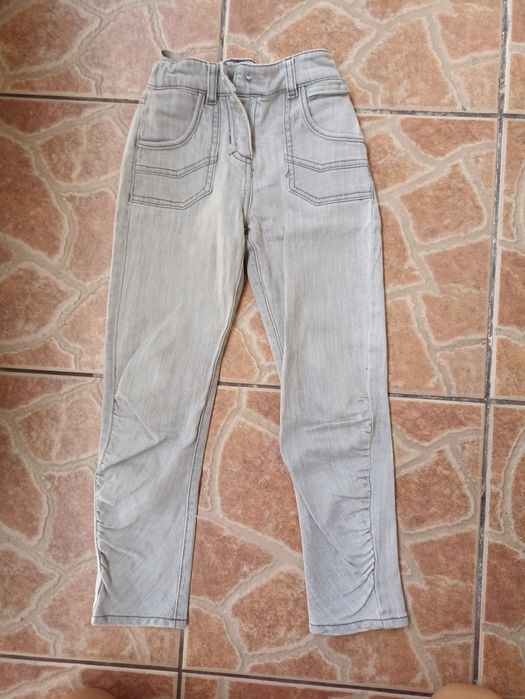 Spodnie dla dziewczynki szare ok 7 lat