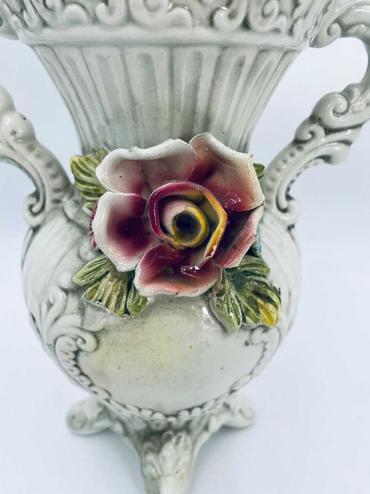 Wazon ceramiczny dekoracyjny Capodimonte Włochy