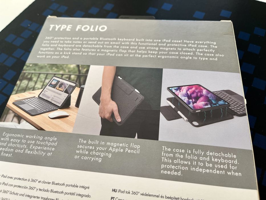 Capa para  iPad 10.9” 360 com teclado Bluetooth e case completa