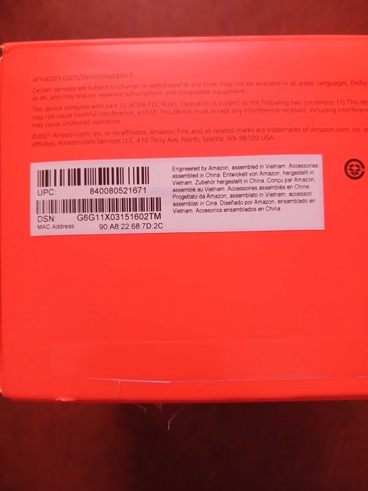 Смарт приставка Amazon Fire TV Cube 2nd Gen A78V3N S922X