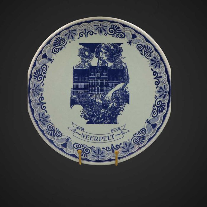 Talerz delft blue sygnowany B4/031721