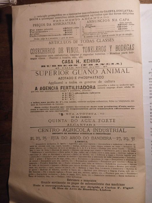 Gazeta dos Lavradores, Dezembro de 1882