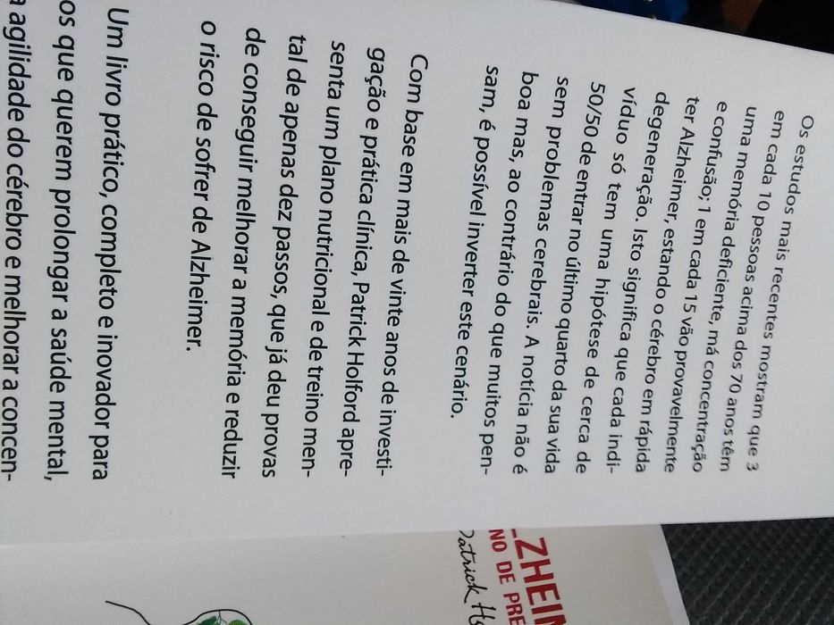 Alzheimer Plano de prevenção de Patrick Holford