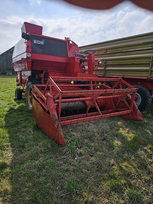 Kombajn Zbożowy Massey Ferguson 206 z sieczkarnią