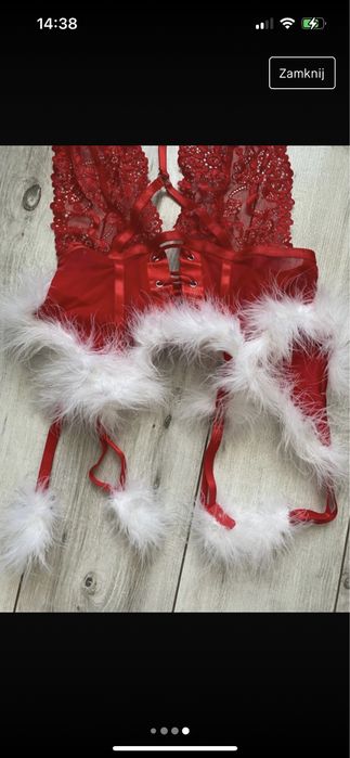 Sexy kombinezon świąteczny mikołaj  nowy polecam