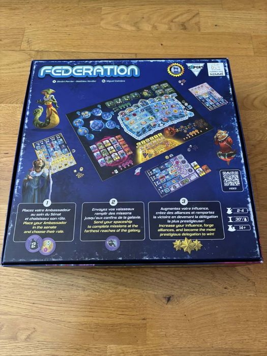 Federation gra planszowa

Gra planszowa Federation wersja angielska z