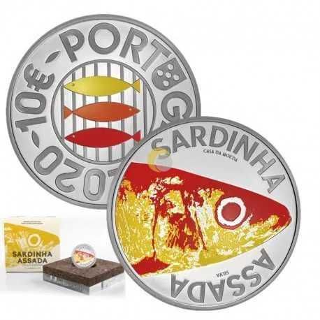 Moeda 10€ Proof 2020 Sardinha Assada