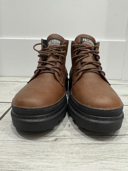 Buty Palladium Pallatrooper WP+ Brązowe skórzane 42 r