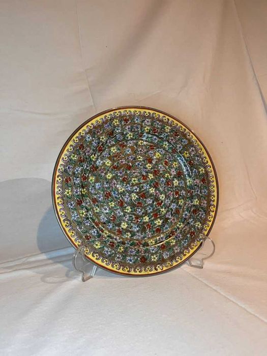 Prato decorativo em Porcelana de Macau Mil Flores