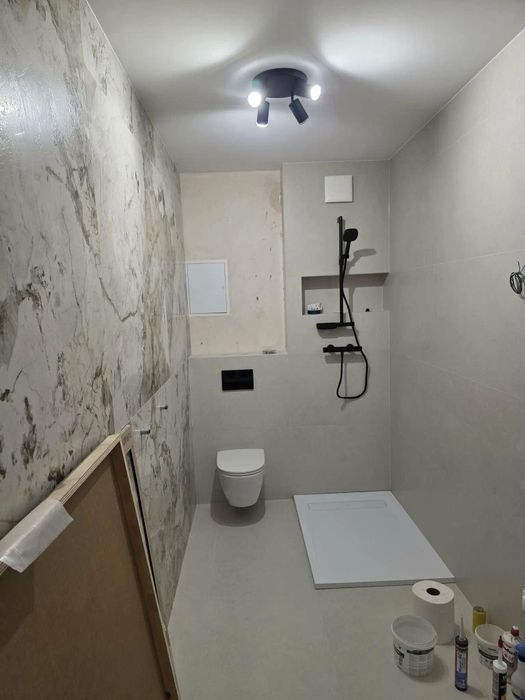 Usługi remontowe, układanie Glazury Gresu Paneli. Malowanie Hydraulika Gładź, Łazienki zabudowy GK